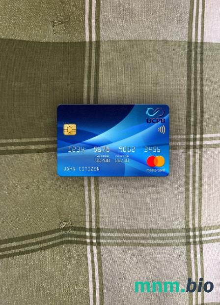 Philippines The United Coconut Planters bank (UCPB) wygląd zdjęcia mastercard skan PSD + zdjęcie